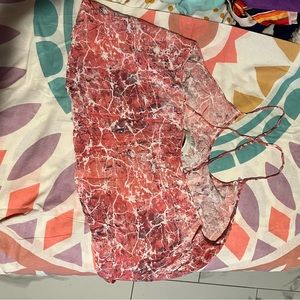 Crop top colorful shirt, worn